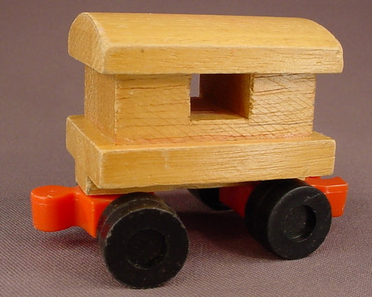 Mattel Wooden Putt Putt Train Caboose Toy, 1972 Mattel, Korea, Wood, Putt-Putt