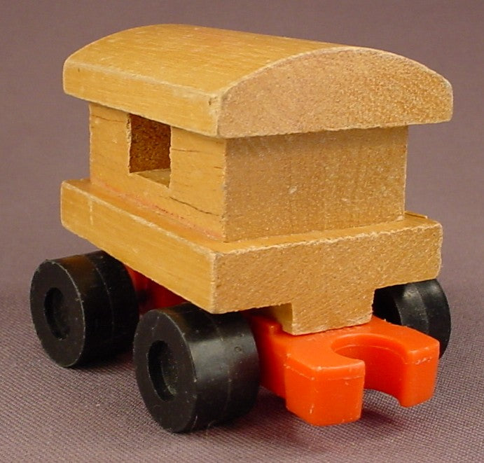 Mattel Wooden Putt Putt Train Caboose Toy, 1972 Mattel, Korea, Wood, Putt-Putt