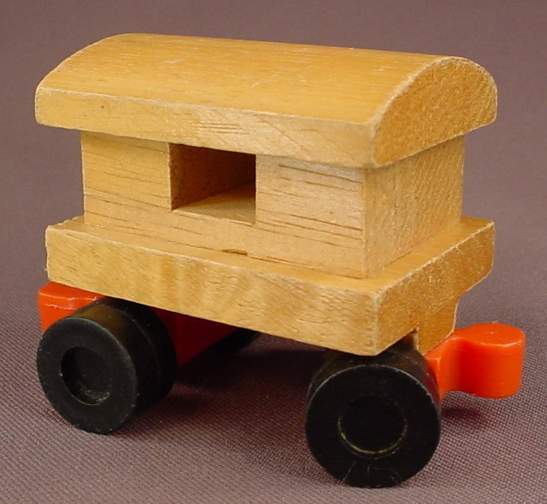 Mattel Wooden Putt Putt Train Caboose Toy, 1972 Mattel, Korea, Wood, Putt-Putt