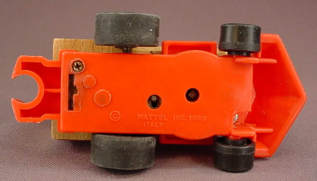 Disney Wind Up Mickey Mouse Railroad Wooden Locomotive Or Engine, Mickeytown, Turn The Smokestack To Wind It Up, Has Been Tested & Works, 1989 Mattel, Italy, Wood, Putt-Putt