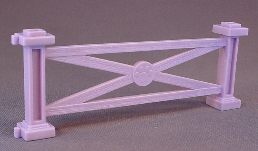 Littlest Pet Shop Vintage Lavender Or Lilac Purple Rail Fence From A Zoo Playful Ponies Set, 1993 Kenner