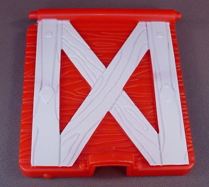 Fisher Price Replacement Red & White Door For A 77746/77973 Little People Animal Sounds Farm Barn, 2001-2002, LP