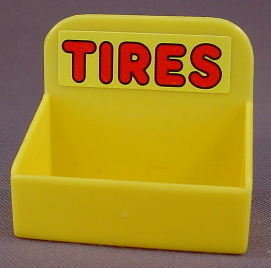 Sesame Street Tire Rack From A Garage Playset, 1990's Illco, Service Station, Sesame St