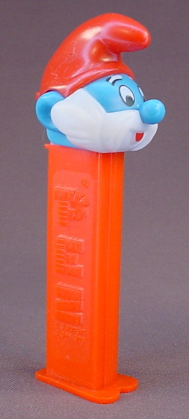 Pez Smurfs Papa Smurf, Red Stem, Pez Candy Dispenser
