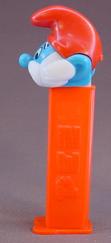 Pez Smurfs Papa Smurf, Red Stem, Pez Candy Dispenser