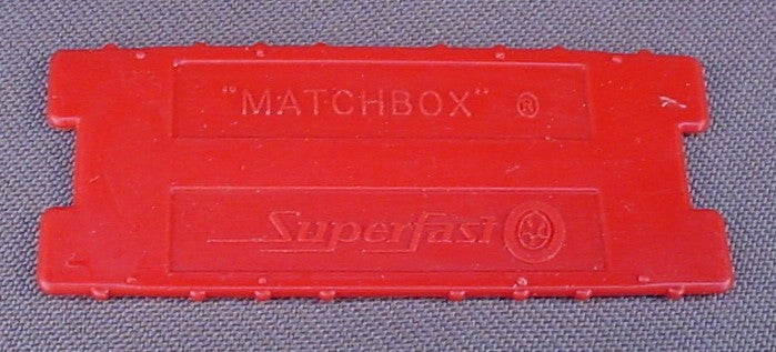 Matchbox Lesney Superfast Red Track Connector Or Joiner