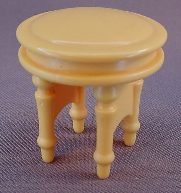 Fisher Price Loving Family Dollhouse Light Brown Stool Or Seat With The Removable Pink Skirting, Parents Bedroom H7020, 2008 Mattel, Dream