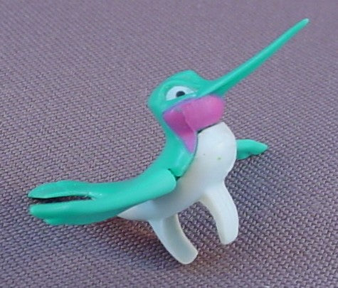 Disney Pocahontas Flit The Hummingbird Figure With A Clip On The Bottom, 1 1/2 Inches Long, Flexible Beak And Wings