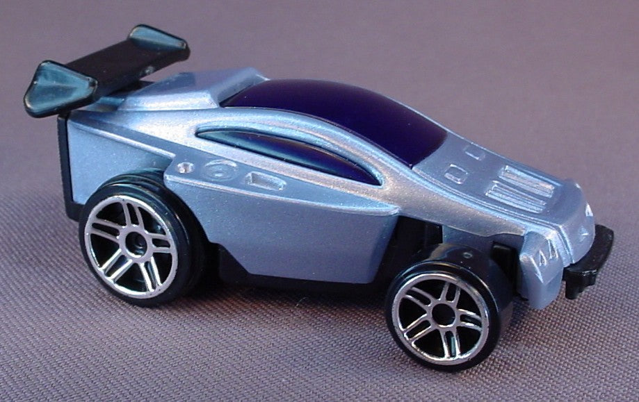 Hot Wheels McDonalds Blue & Black Spectyte Car With A Pull Back Motor, #4, When The Bumper Hits Something The Car Changes Into Reverse, All Plastic, 2008 Mattel