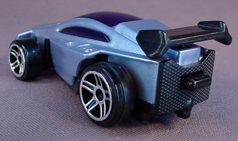 Hot Wheels McDonalds Blue & Black Spectyte Car With A Pull Back Motor, #4, When The Bumper Hits Something The Car Changes Into Reverse, All Plastic, 2008 Mattel