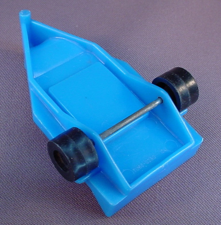 Camp Putt Putt Blue Boat Trailer With Black Wheels, 1973 Mattel, Vintage, Putt-Putt