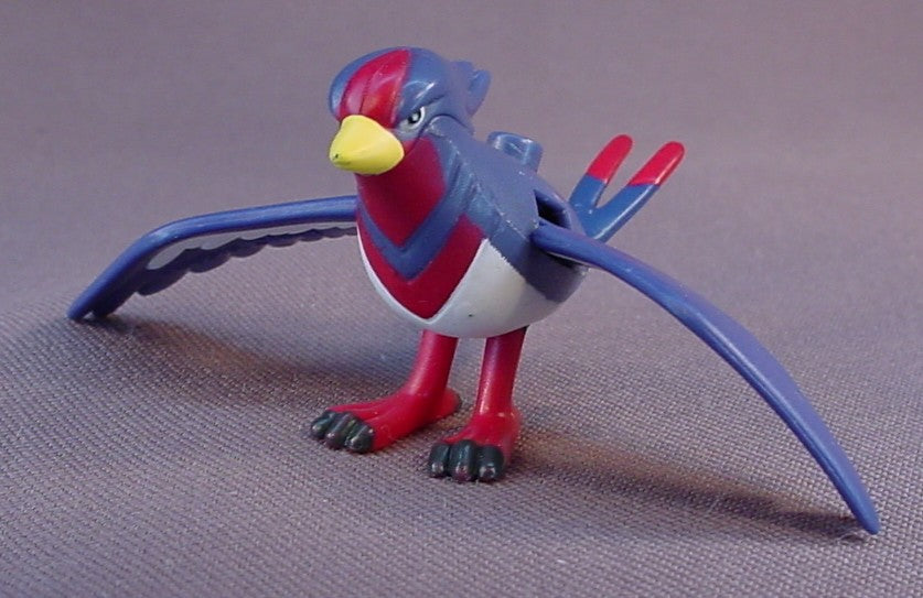 Pokemon Advanced Swellow Figure With Wings That Flap When The Button Is Pressed, 1 3/8 Inches Tall, 2004 Nintendo, Hasbro