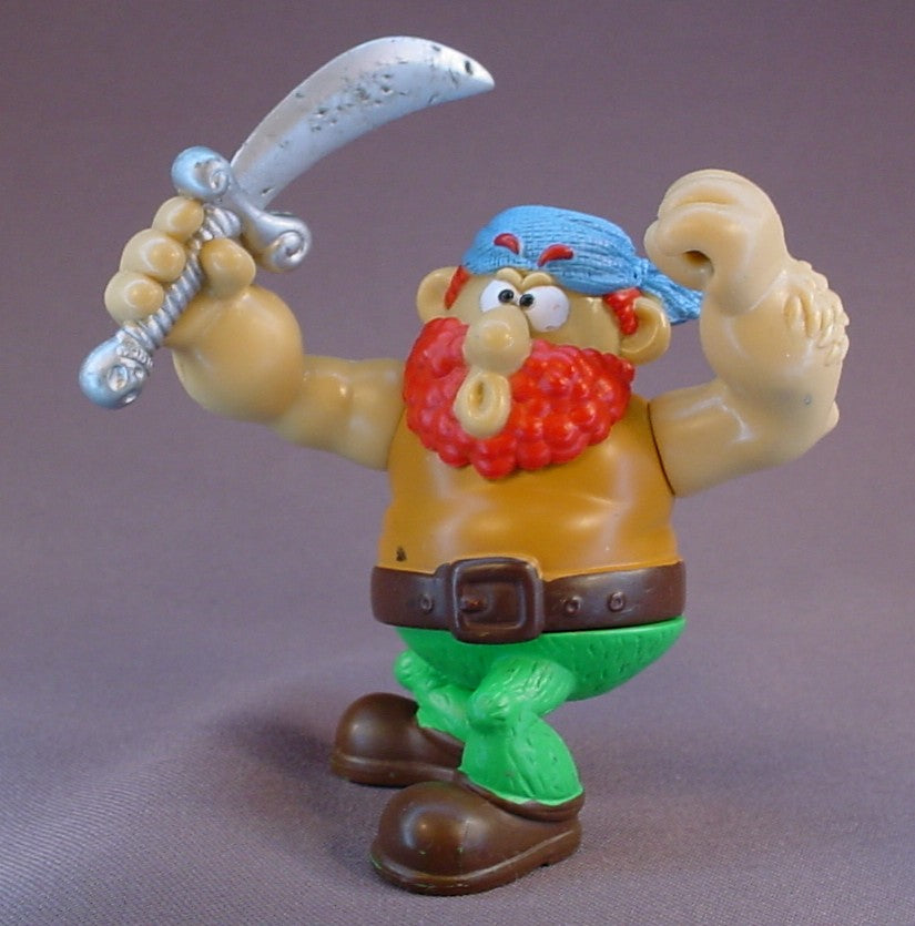 Pirate Figure With A Red Beard & Sword, 3 1/2 Inches Tall, Keenway Pirates Adventure Set