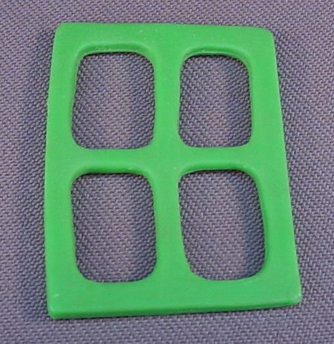 Smurfs Replacement Green Window From A Vintage Smurf House Playset, Flexible, 1 7/8 Inches Tall