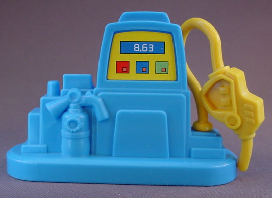 Fisher Price Little People Blue Gas Pump With A Yellow Hose, LP Service Station, J0245, 2005