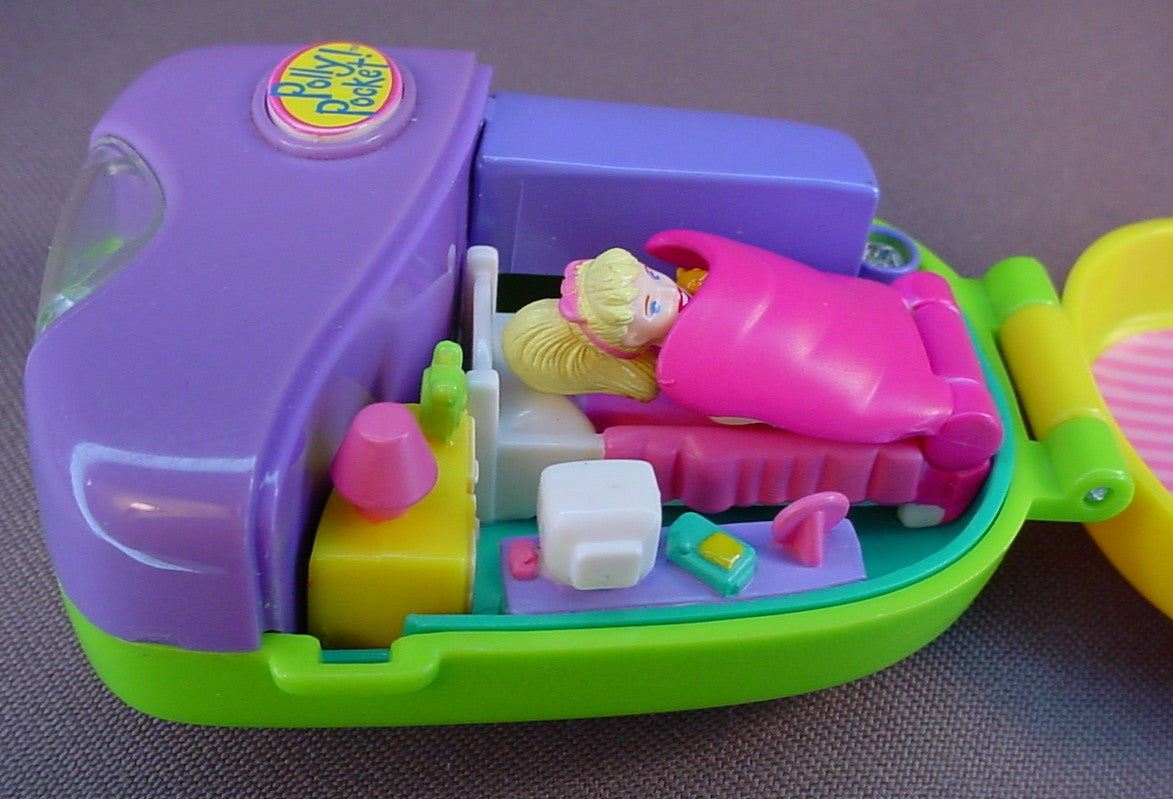 Polly Pocket Flashlight Fun Compact With The Doll, Has Been Tested & Works, Uses 2 AAA Batteries (Not Included), Hot Stuff Series, 1998 Bluebird
