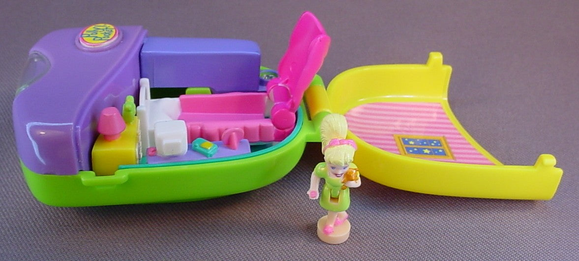 Polly Pocket Flashlight Fun Compact With The Doll, Has Been Tested & Works, Uses 2 AAA Batteries (Not Included), Hot Stuff Series, 1998 Bluebird