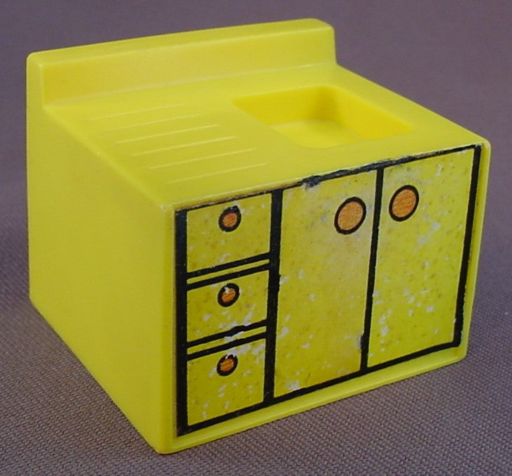 Playskool Vintage Furniture Accessories Lot From A #482 Wooden Play Camper Set, Some Have Damage To The Litho Stickers, Vintage 1970 To 1972