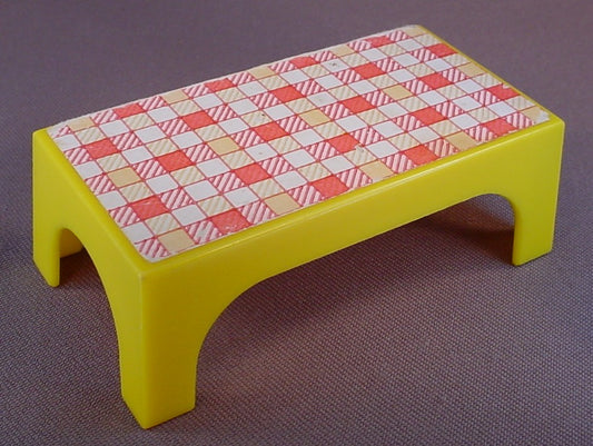 Weebles Table From A Vintage 1971 Romper Room Pop Up Camper Play Set, 3 1/2 Inches Long, Camp-About Camper, Hasbro