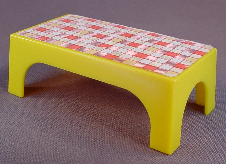 Weebles Table From A Vintage 1971 Romper Room Pop Up Camper Play Set, 3 1/2 Inches Long, Camp-About Camper, Hasbro
