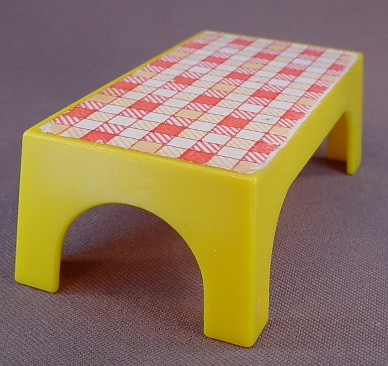 Weebles Table From A Vintage 1971 Romper Room Pop Up Camper Play Set, 3 1/2 Inches Long, Camp-About Camper, Hasbro