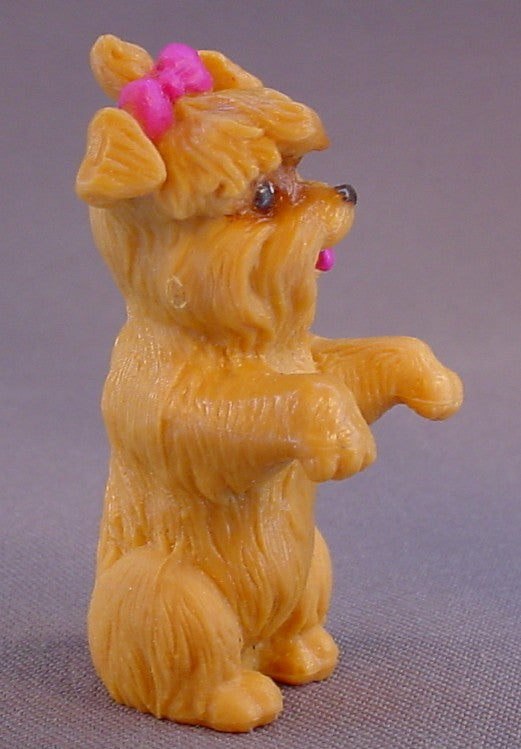 Barbie Yorkshire Puppy Dog PVC Figure From A Country Ride Bike Set, 2 1/2 Inches Tall, Yorkie, #67560, Vintage, 1996 Mattel