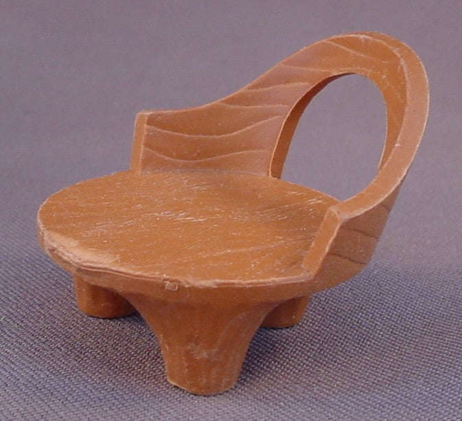 Fisher Price Woodsey Squirrel Family Chair & Broom, From Set #960 The Woodsey's Log House, Vintage, Has Some Wear, 1978 Fisher Price