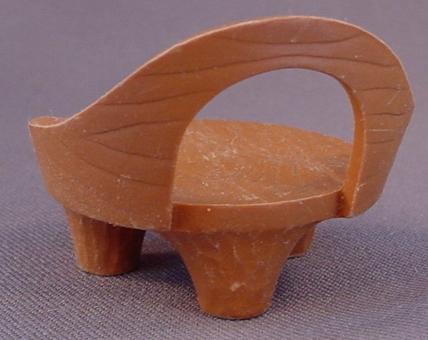 Fisher Price Woodsey Squirrel Family Chair & Broom, From Set #960 The Woodsey's Log House, Vintage, Has Some Wear, 1978 Fisher Price
