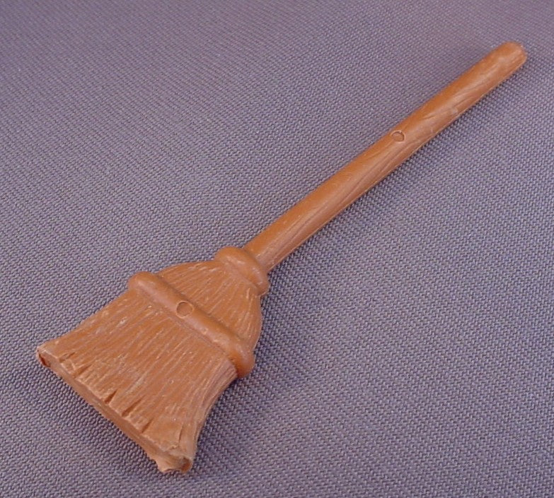 Fisher Price Woodsey Squirrel Family Chair & Broom, From Set #960 The Woodsey's Log House, Vintage, Has Some Wear, 1978 Fisher Price