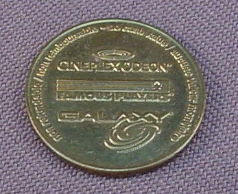 Cineplex Odeon Galaxy Game Token, Famous Players Theaters, Bilingual English & French
