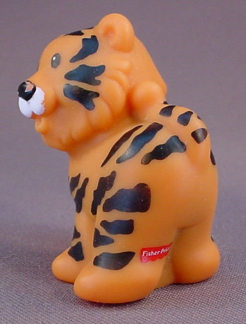 Fisher Price Little People Orange Baby Tiger Cub, 72499 Baby Animal Assortment, 72570 Baby Zoo Animals, 1998-1999, LP