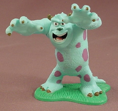Disney Monsters Inc University Sully In A Scaring Pose With His Arms Raised PVC Figure