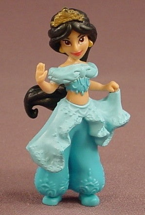 Disney Aladdin Princess Jasmine Figure With Flexible Hair, The Head Can Swivel, 2 3/4 Inches Tall