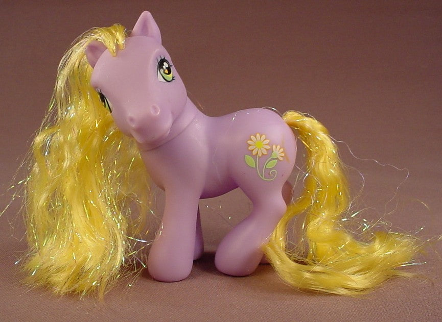 My Little Pony G3 DaisyJo II A, 2006 Hasbro, Symbol Is 2 Yellow Daisies, Green & Yellow Eyes