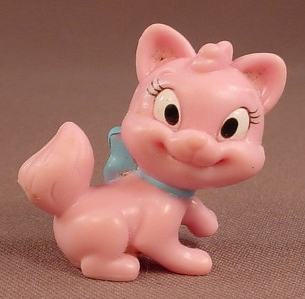 Disney Pink Kitty Cat PVC Figure, From A Minnie Mouse Boutique Set #W9327, Mattel, Figurine