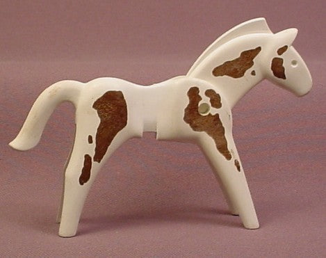 Playmobil Brown And White Old Style Pinto Horse Found In 3304 3811