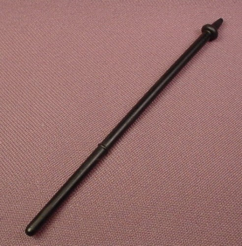 Playmobil Black Flagpole, Ring And Point On Top Of Weapon 3652X