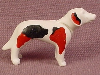 Playmobil White With Black & Brown Spots Beagle Dog Animal Figure