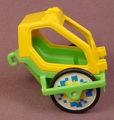 Playmobil Yellow & Green Bicycle Trailer, 3068, Vehicle