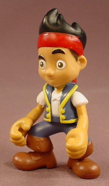 Disney Jake And The Never Land Pirates Jake Pirate Figure, 3 Inches Tall, The Arms Move And He Swivels