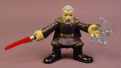 Star Wars Count Dooku PVC Figure, 2 3/8 Inches Tall, Hands Swivel,