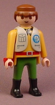 Playmobil Adult Male Game Warden Figure In A Gray Vest