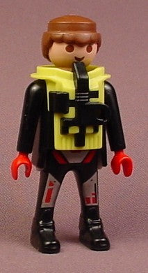 Playmobil Adult Male Astronaut Figure In A Black Space Suit