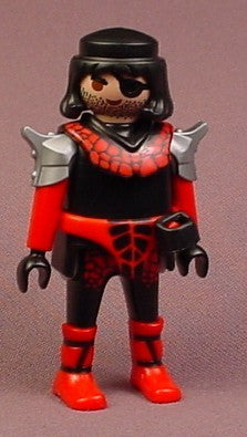 Playmobil Adult Male Dragon Knight Figure With A Black Eye Patch