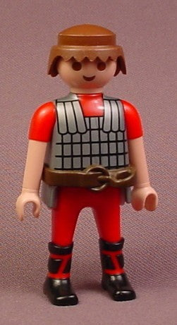 Playmobil Adult Male Roman Soldier Figure With Short Red Sleeves