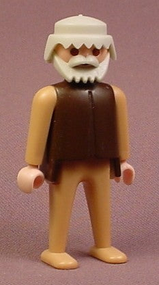 Playmobil Adult Male Classic Style With Dark Brown Shirt & Tan Arms