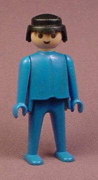 Playmobil Adult Male Classic Style Figure In All Blue Clothes