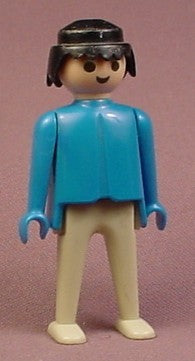 Playmobil Adult Male Classic Style With Blue Torso Arms & Hands
