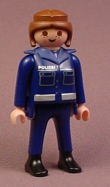 Playmobil Adult Female Police Officer In A Blue Uniform