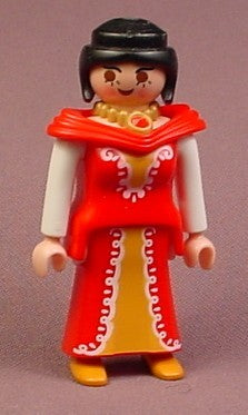 Playmobil Adult Female Noble Woman Figure In A Red Gown